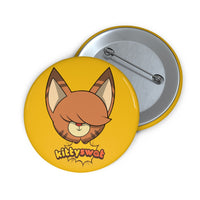 Claire, Happy Custom Pin Buttons