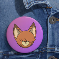 Claire, Happy Custom Pin Buttons