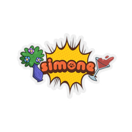 Simone + Smack Kiss-Cut Stickers