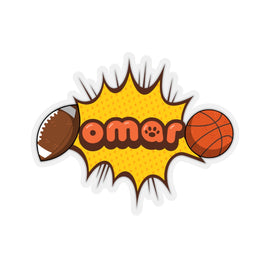 Omar + Smack Kiss-Cut Stickers